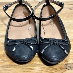 Black Kids Shoes with Bow Detail